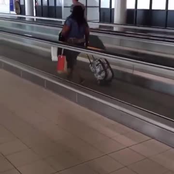 How to recognize a liberal at an airport.