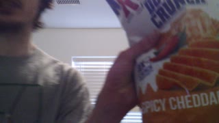 Reaction to Ruffles Double Cruch Spicy Chedder Jack Chips