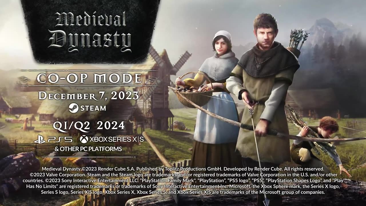 Medieval Dynasty - Official Co-op Update Launch Trailer