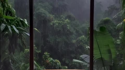 Rain, the sound of rain, nature, euphoria, colors