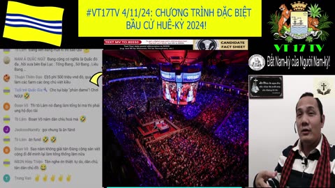 #VT17TV 4-11-24: CHƯƠNG TRÌNH ĐẶC BIỆT BẦU CỬ HUÊ-KỲ 2024!