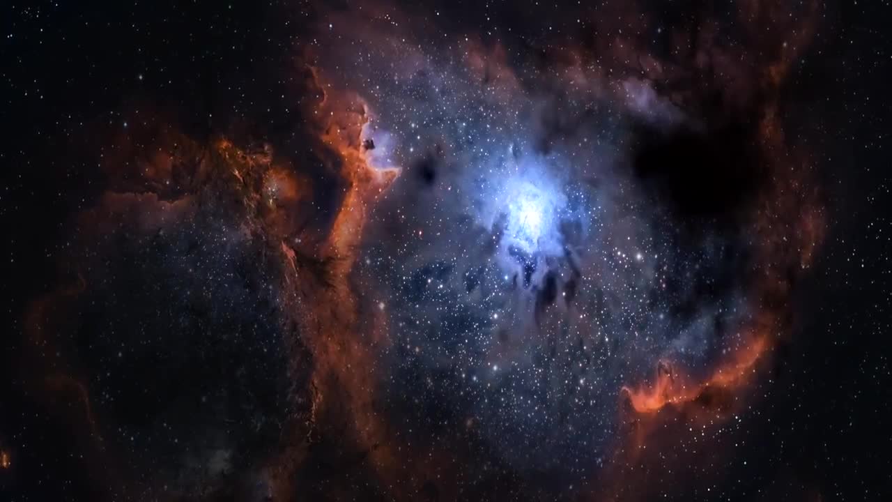 Relaxing Space Ambient Music [ 3D space visuals ] The Starry Sky 2 | Nimanty & Solarsoul