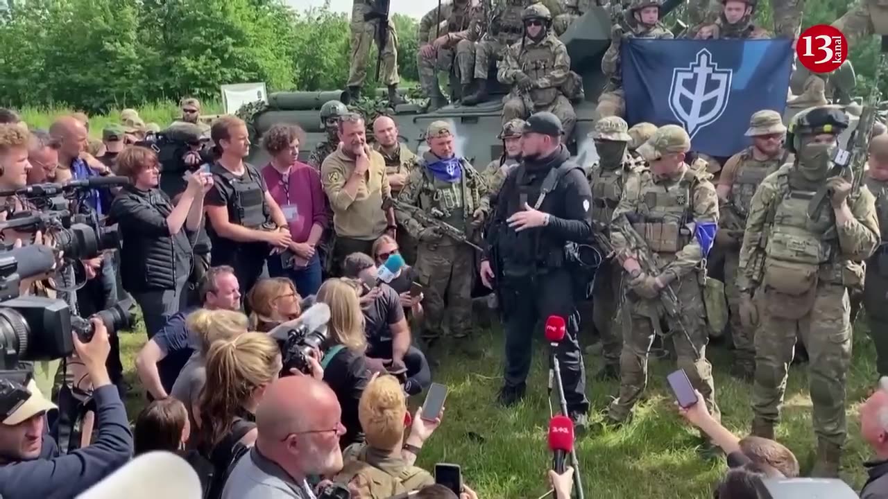 Russian volunteers entering Belgorod and allegedly “killed” by Russia, met media representatives