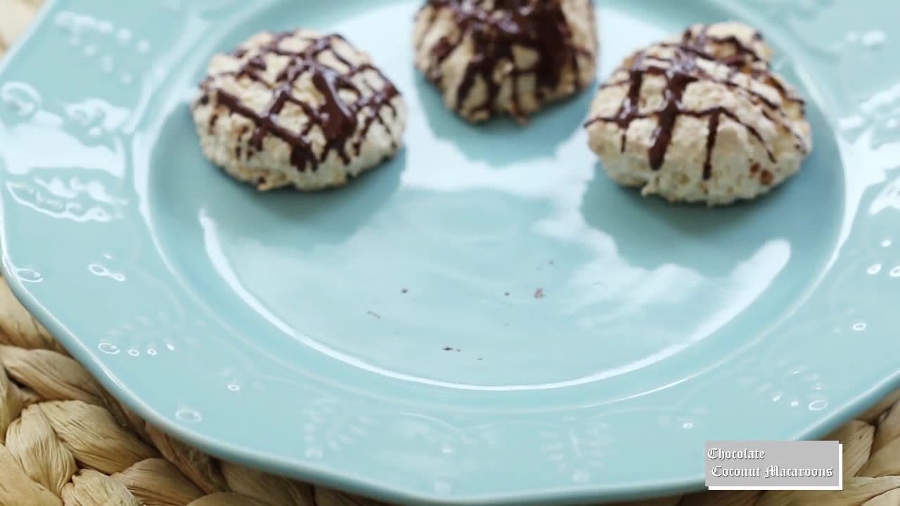 Chocolate Coconut Macaroons