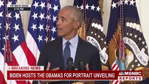 Barack Obama Thanks Biden For 'Faith In Our Democracy' At White House Portrait Unveiling