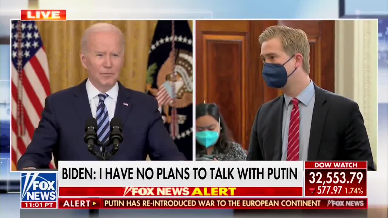 DOOCY TO BIDEN: “Did you underestimate Putin?”