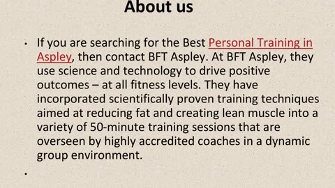 Get The Best Personal Training in Aspley.