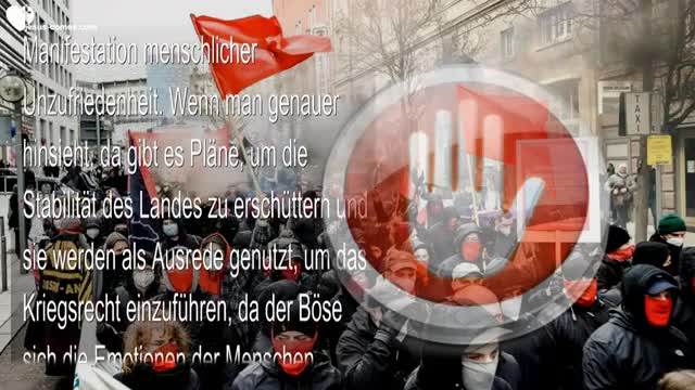 Gehirnwäsche, Chaos, politische Demonstrationen, Feinde & Bürgerkrieg ❤️ Liebesbrief von Jesus