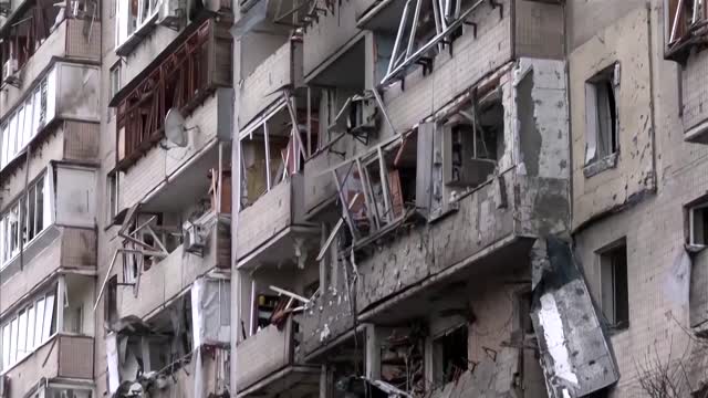 Residential building wrecked after Russian missile