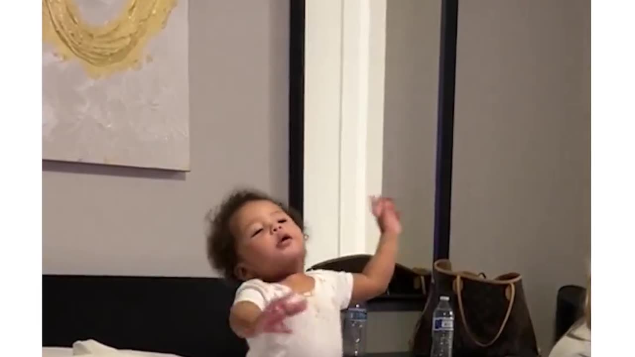 Funny baby video singing no no no