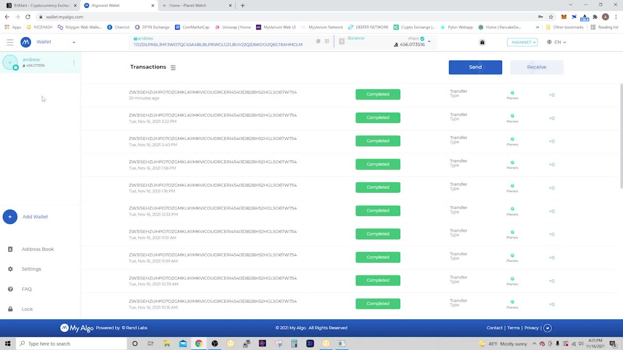 Planetwatch License using PLANETS