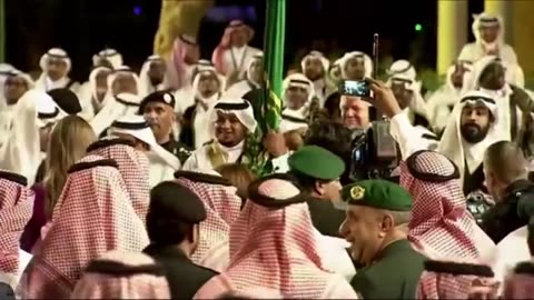 Trump Sword Dance. Pivotal moment in history.