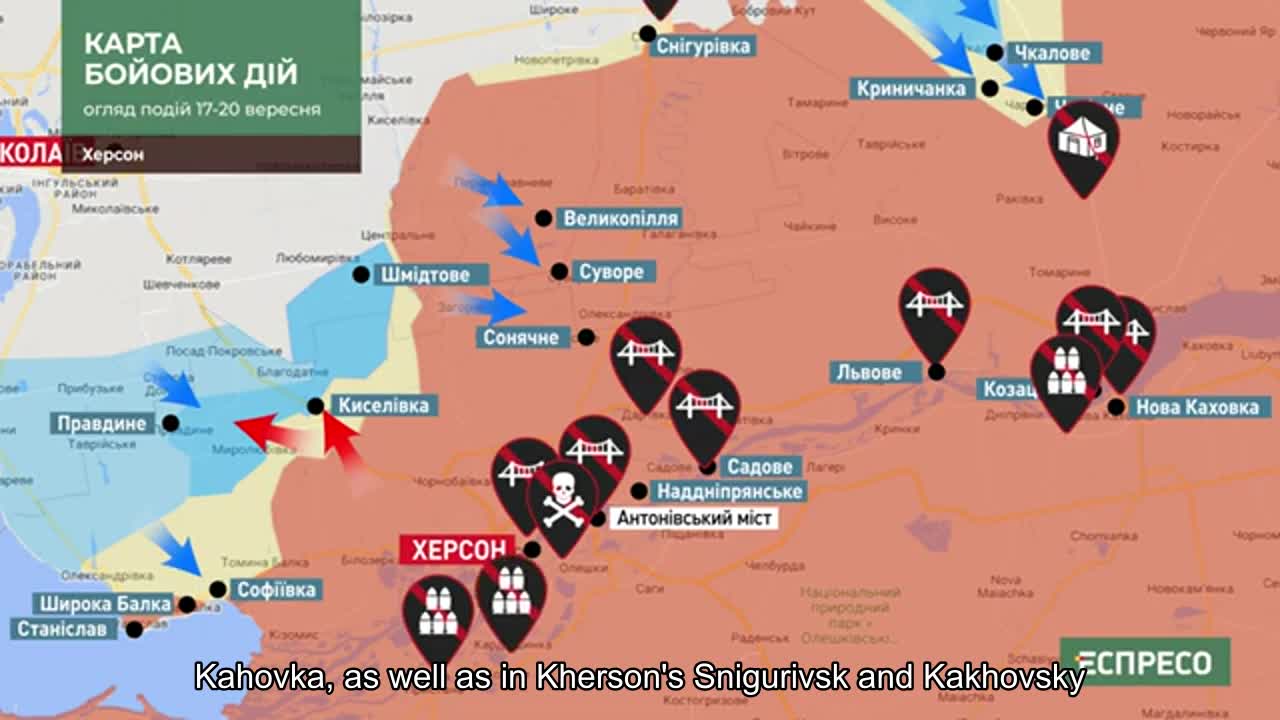 Overview of events at the front from the Espresso TV channel