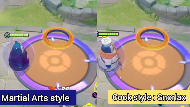 Holowear Comparison: Snorlax Martial Arts Versus Cook Style | Pokémon Unite