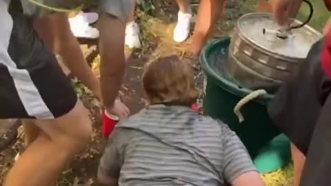 Keg stand fail!