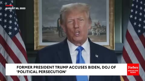 BREAKING NEWS_ Trump Rails Against Biden_ DOJ Following Arrest In Georgia