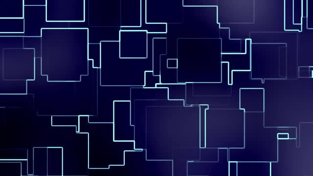 Cool blue particle grid corporate promotion internet background.