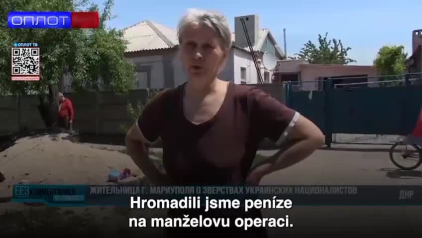 Obyvatelka Mariupolu o zločinech ukrajinských nacistů