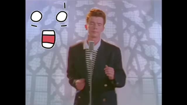 did you notice this in never gonna give you up ?