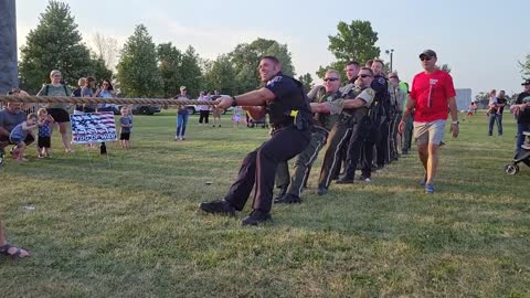 Back the Blue Tug of War - Officers vs Kids