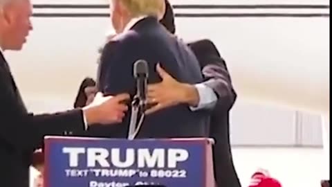 Trump was almost attacked during a speech