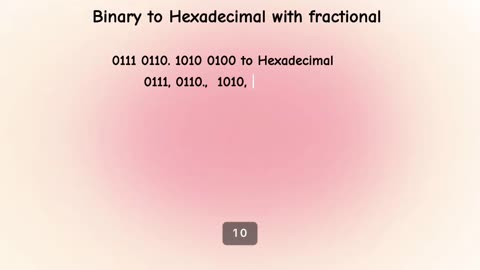HOW TO CONVERT BINARY NUMBER TO HEXADECIMAL NUMBER