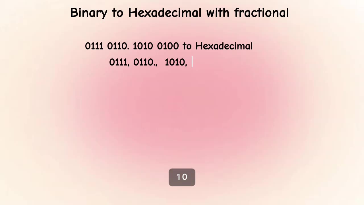 HOW TO CONVERT BINARY NUMBER TO HEXADECIMAL NUMBER