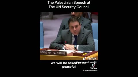 Palestine delivers the greatest speech in modern history at the UN Security Council