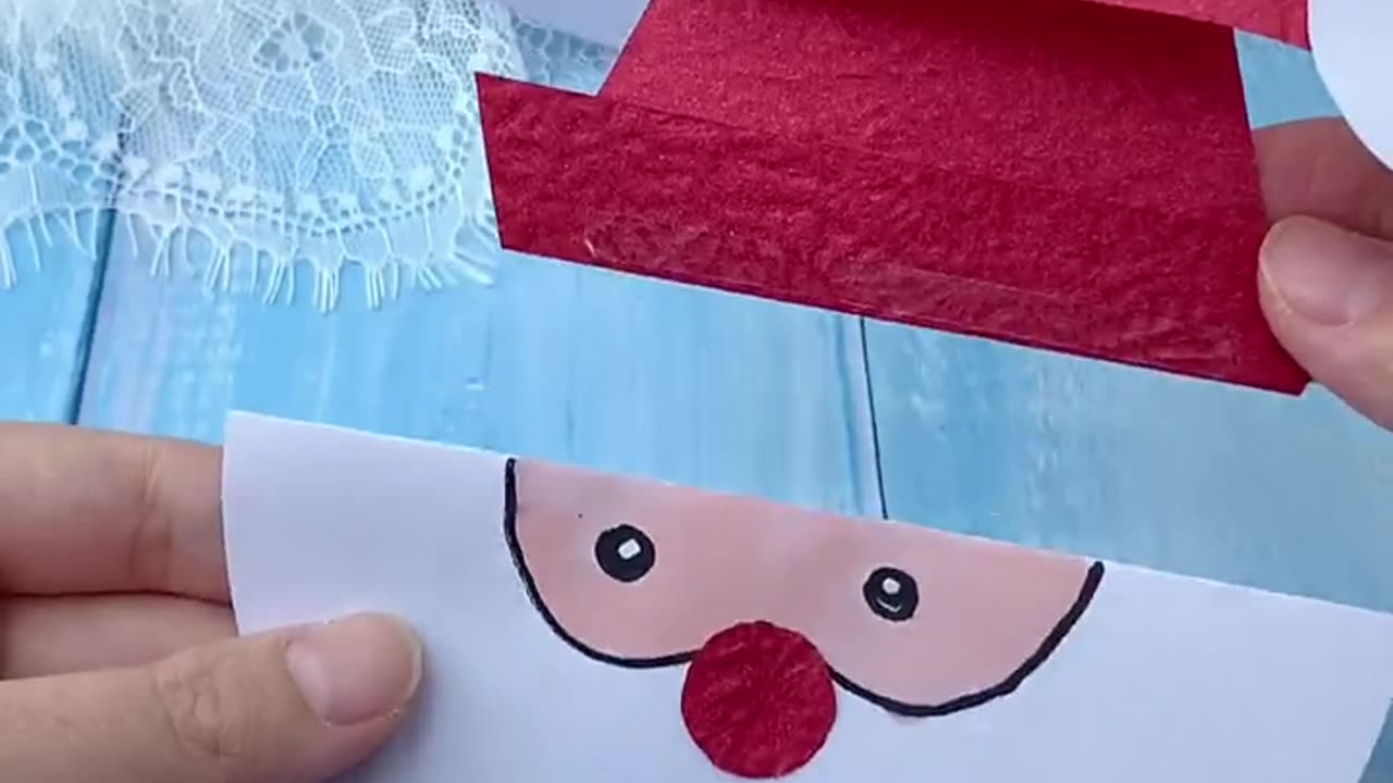 Jolly Creations: Step-by-Step Paper Santa