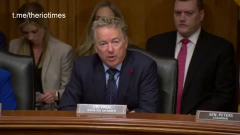 Senator Rand Paul: The Greatest Purveyor Of Disinformation Has Been The US Government