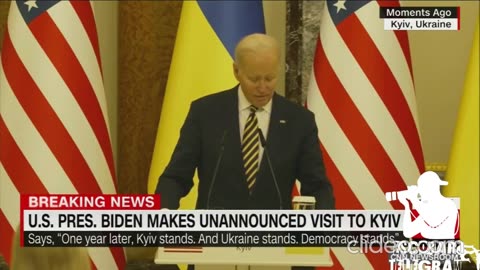 BIDEN MAKES UNANNOUNCED VISIT TO KYIV