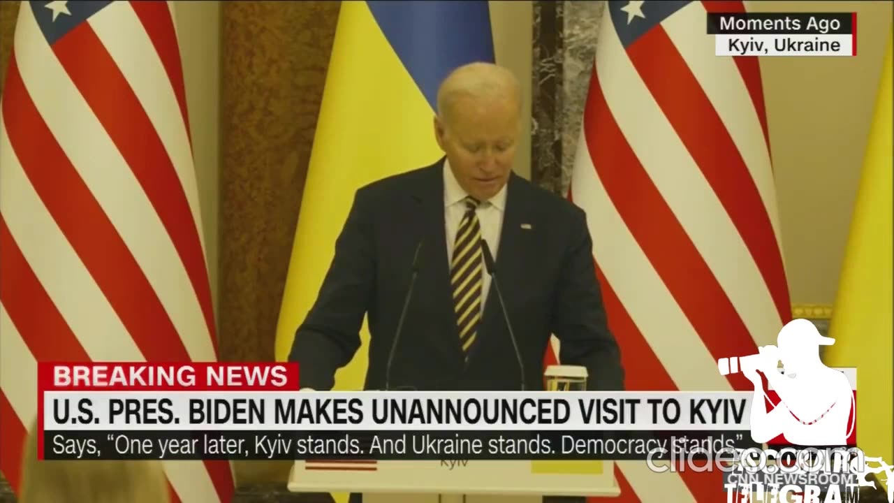 BIDEN MAKES UNANNOUNCED VISIT TO KYIV