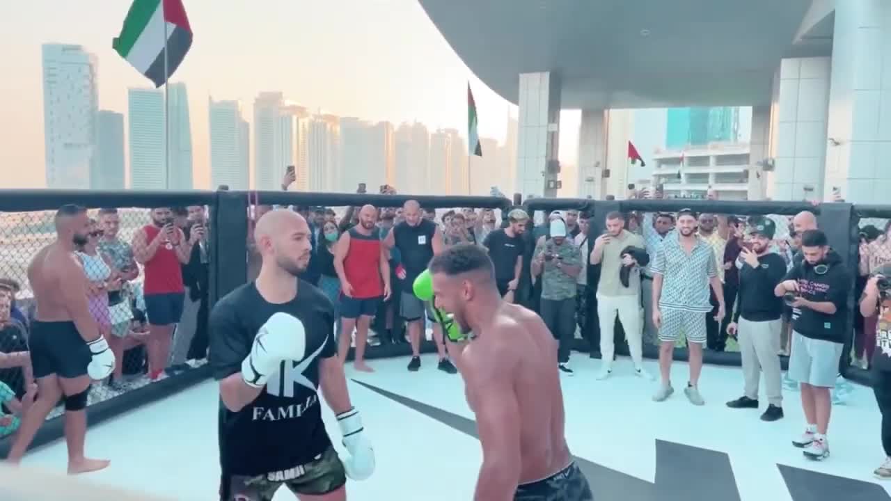 Andrew Tate BOXING fight in Dubai HIGHLIGHTS