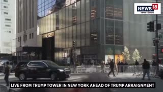 Media perched outside Trump Tower