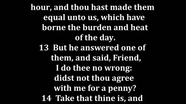 Matthew 20 King James version