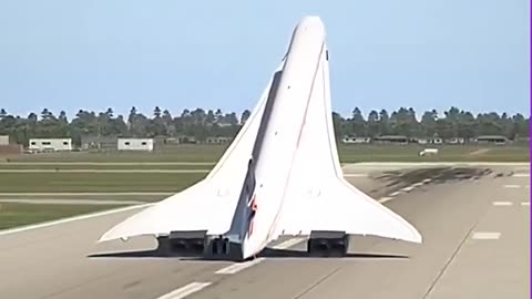 SUPERSONIC JET TAKES OFF