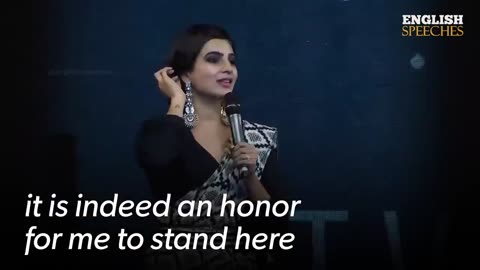 ENGLISH SPEECH _ SAMANTHA RUTH PRABHU_ You Can Do It (English Subtitles)