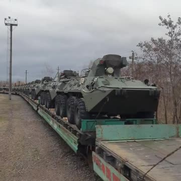 A batch of new BTR-82A, BTR-80K, armored medical and recovery vehicles