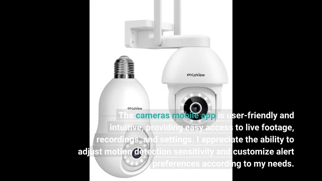 LaView 4MP Bulb Security Camera 2.4GHz,360° 2K Security Cameras Wireless Outdoor Indoor Full Co...