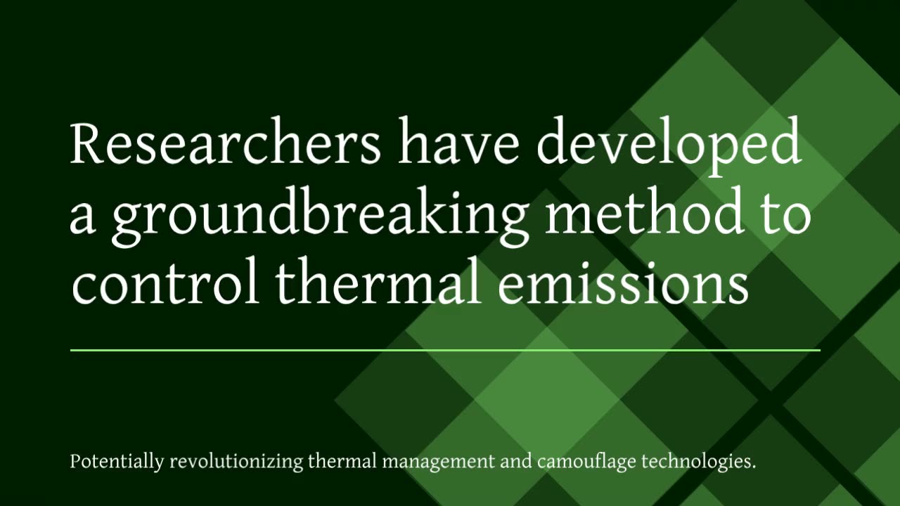 A New Dimension of Heat: New Approach for Controlling Thermal Emission Developed