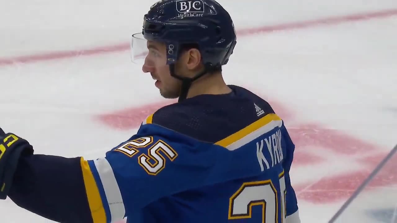 Blues'Jordan Kyrou capitalizes On Brutal Turnover By Flyers'Noah cates