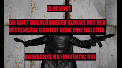 BLACKOUT KETTENSÄGE VS HOLZTÜR