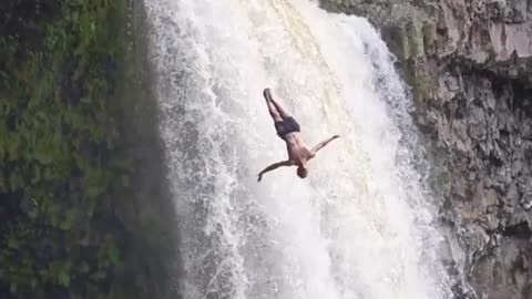 Bahubali is return / waterfall back flip / Bahubali