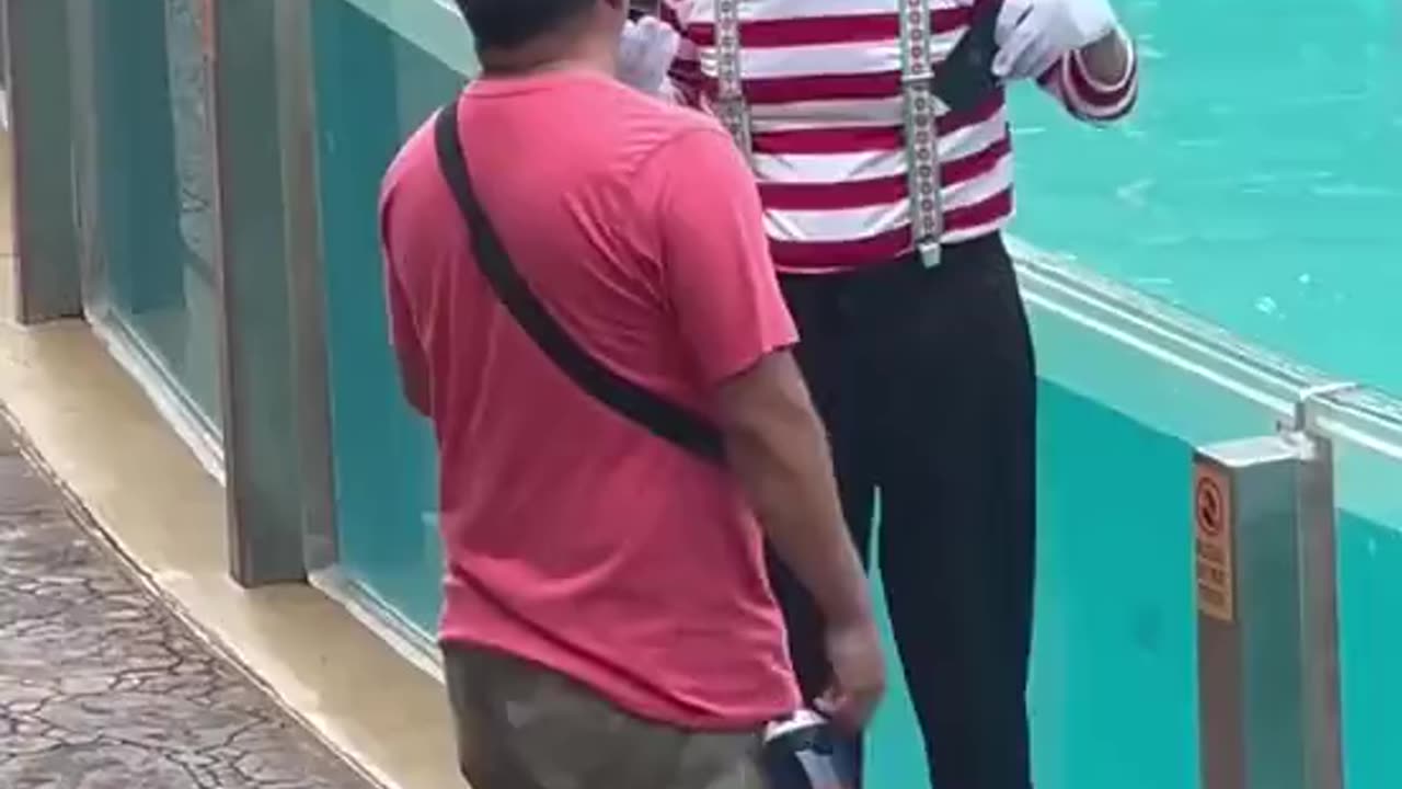 Mime Pranking a Tourist