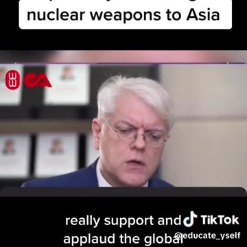 West says we want peace, yet sending nuclear weapons to Asia