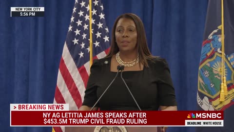 New York AG Leticia James: "Donald Trump...perfected the art of the steal"