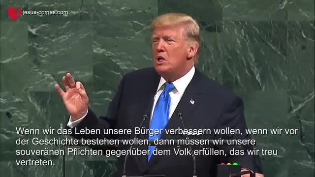 EN & DE ... Donald Trump's Speech before the UN ... Rede vor der UNO ❤️ Untertitel in deutsch