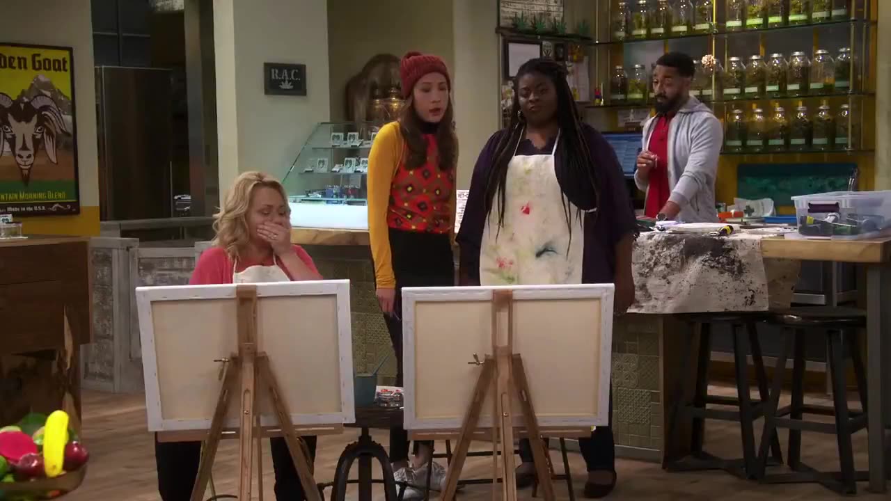 Netflix show called “Disjointed” was cancelled soon after this scene was broadcast...