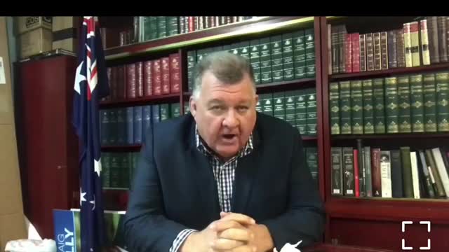 Craig Kelly fighting for our rights in Australia