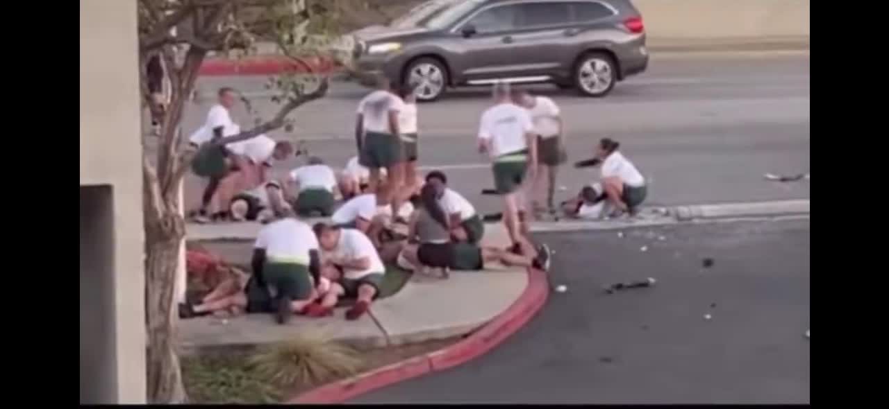 Disturbing Footage Of Suspect Mowing Down LA County Sheriff's Recruits In Broad Daylight